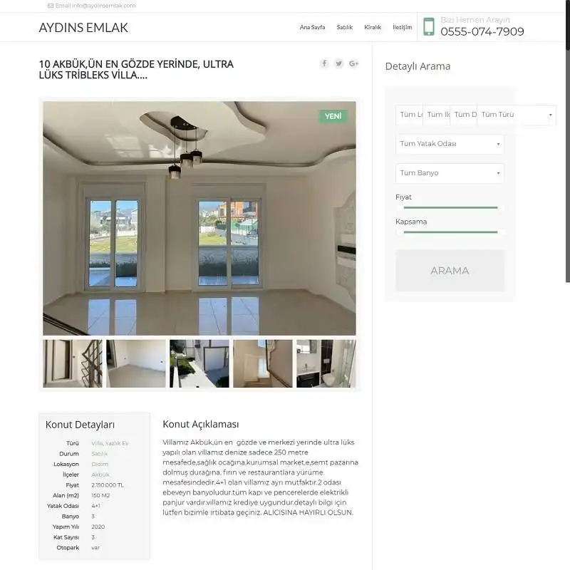 aydinsemlak.com by agugi.com